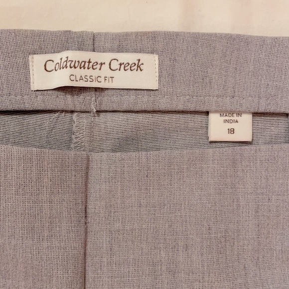 Coldwater Creek Pants NWT Lavender Straight Leg 18 - Picture 3 of 12